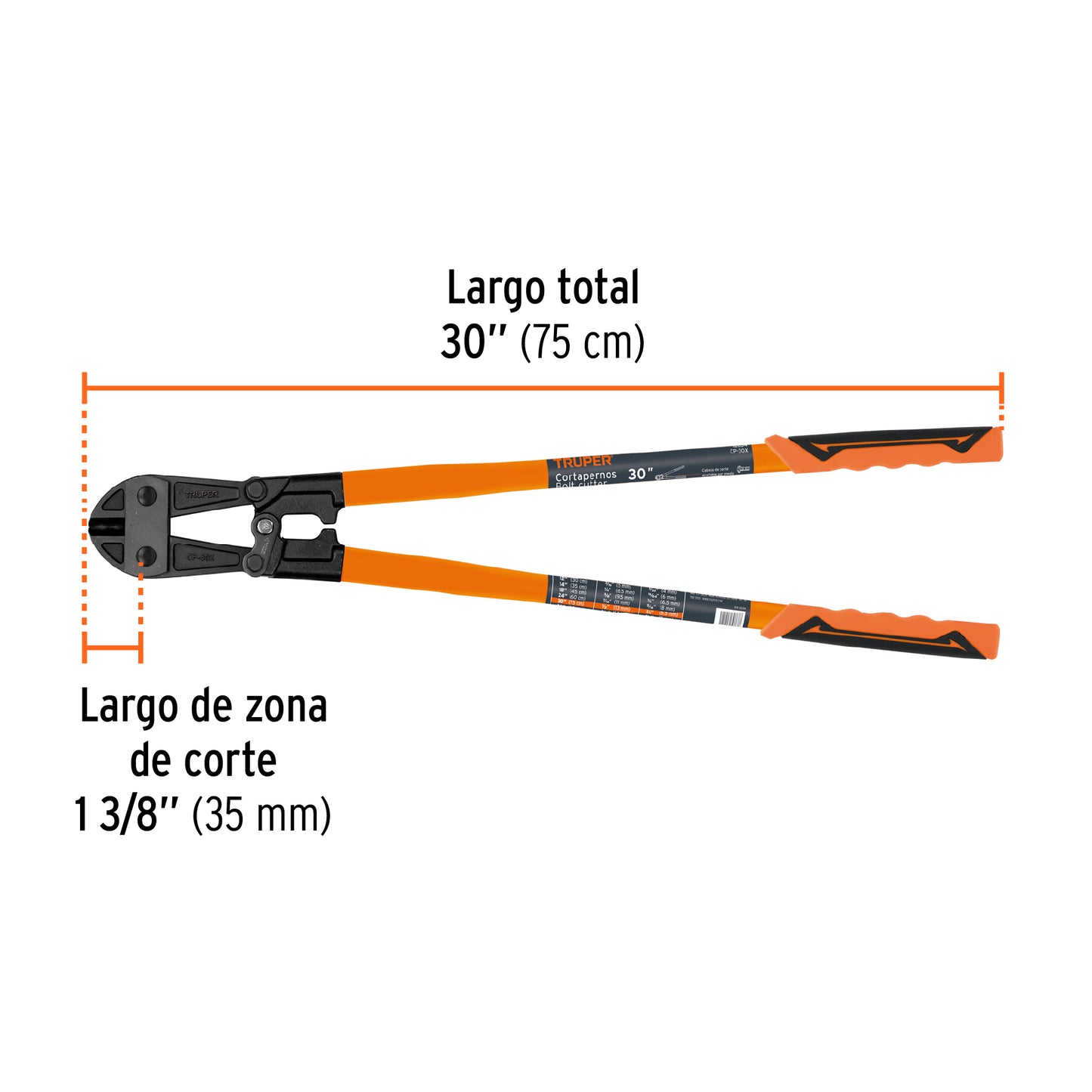 Cortapernos profesional 30 pulg.