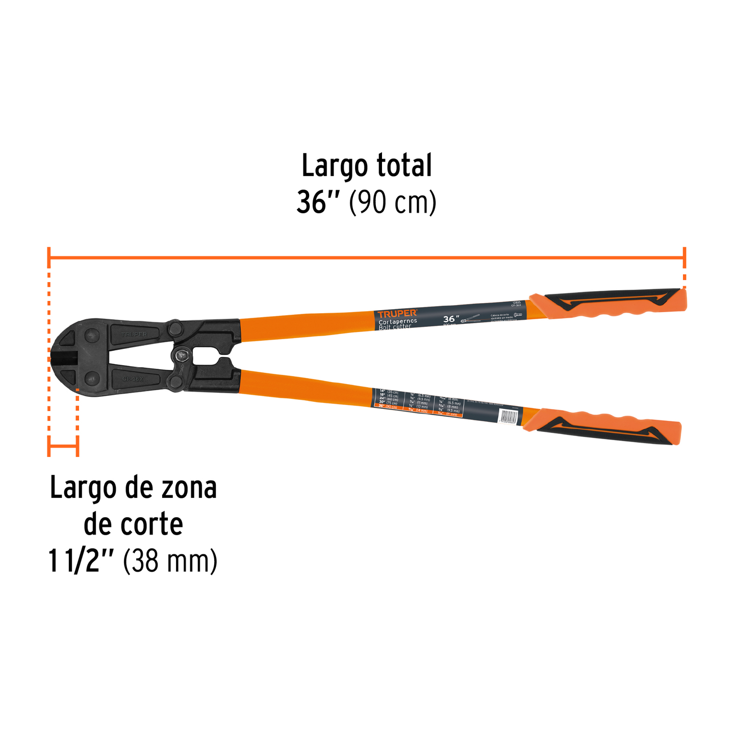 Cortapernos profesional 36 pulg.