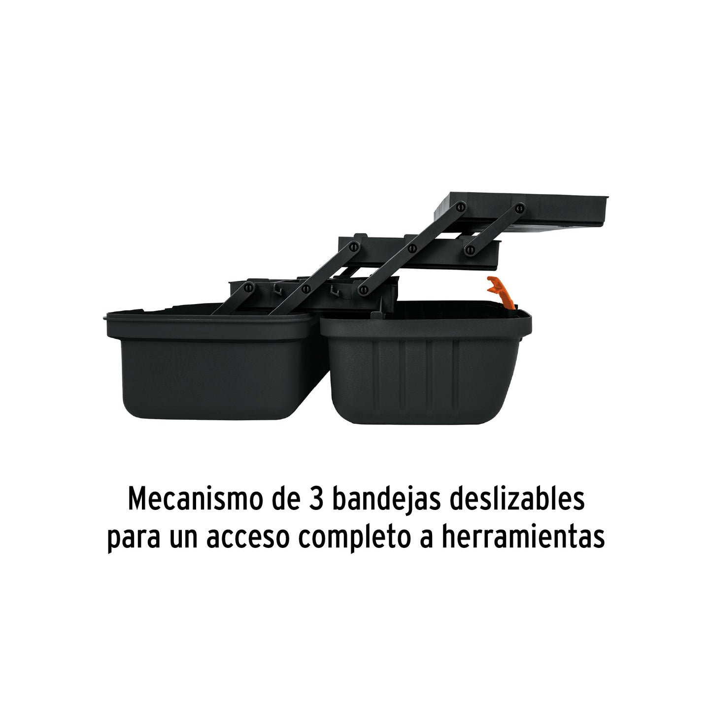 Caja para Pesca de 16" con 3 Bandejas Deslizables