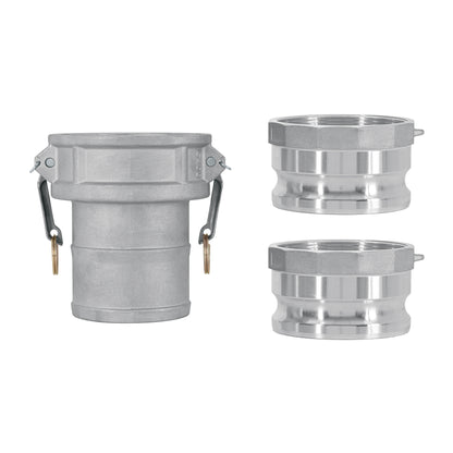 Juego de conexiones rápidas para manguera 4" para motobomba