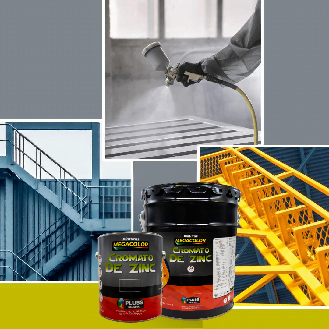 Cromato de zinc Megacolor anticorrosivo para metal con acabado mate