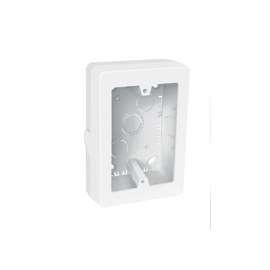 Caja de contactos para canaleta 3" x 5", blanca