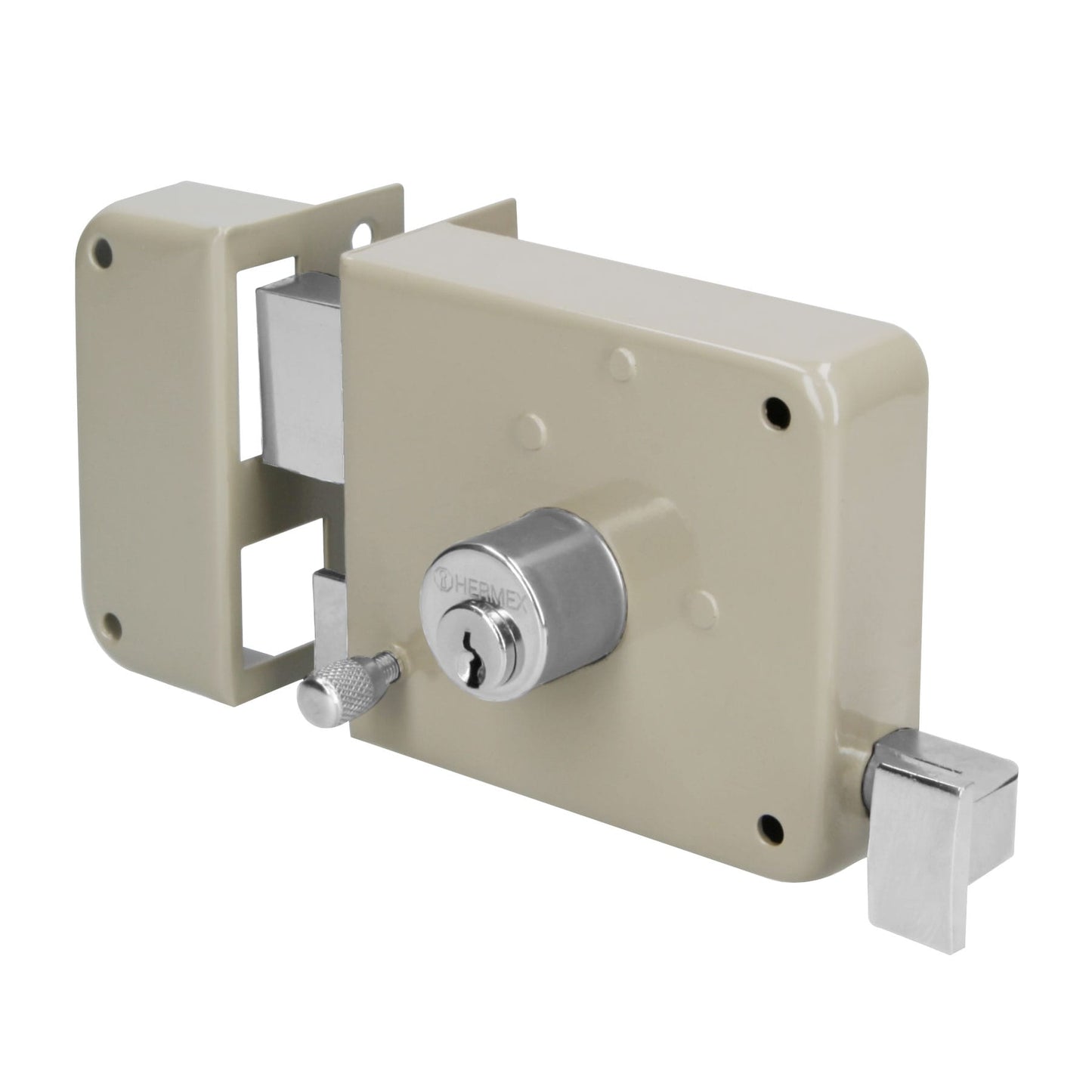 Cerradura de sobreponer instala fácil izquierda para puerta abatible