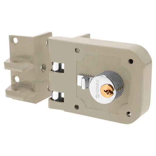 Cerradura de sobreponer instala fácil para puerta corrediza izquierda