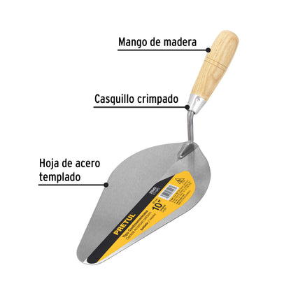 Cuchara para albañil de 10" tipo Centroamericana