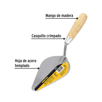 Cuchara para albañil de 7 pulgadas tipo Centroamericana