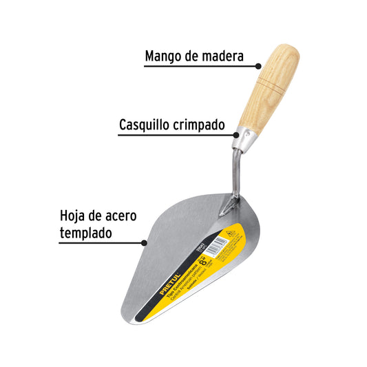 Cuchara para albañil de 8 pulgadas tipo Centroamericana