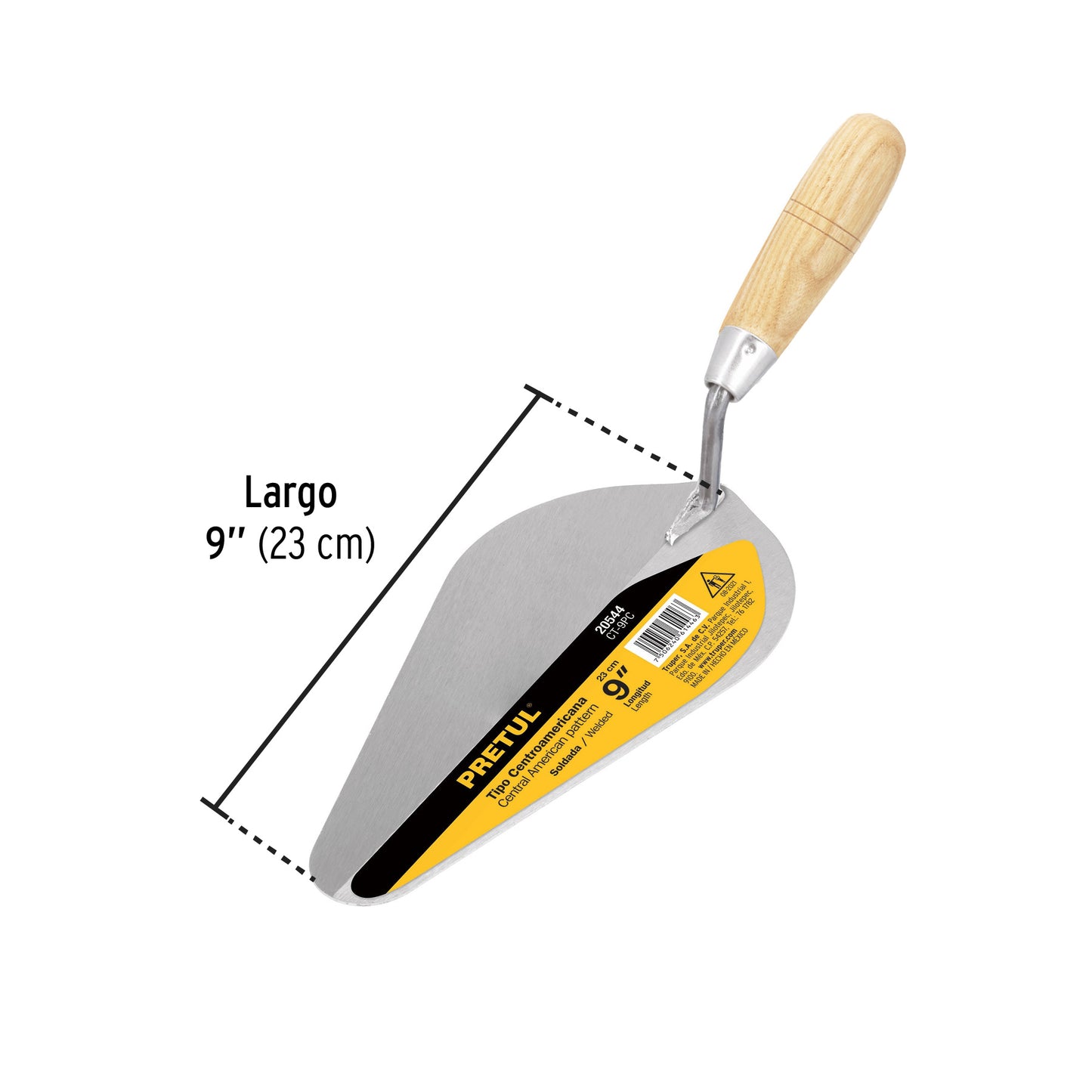 Cuchara para albañil de 9 pulgadas tipo Centroamericana