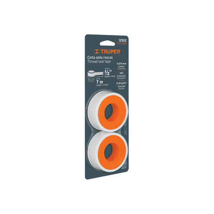 Blister 2 cintas sella roscas 1/2 pulg.