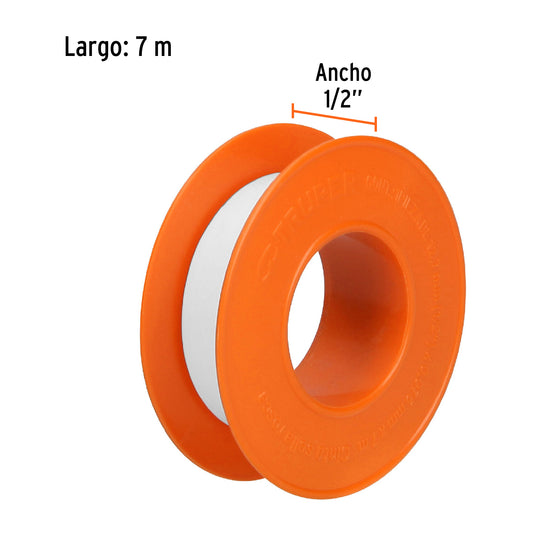 Blister 2 cintas sella roscas 1/2 pulg.