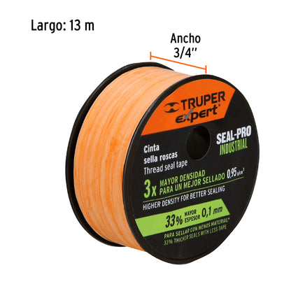 Cinta sella roscas estandar 3/4 pulg. x 13 m