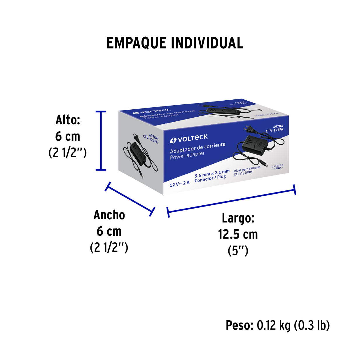 Fuente de Alimentación 12V 2A para CCTV · vista 5