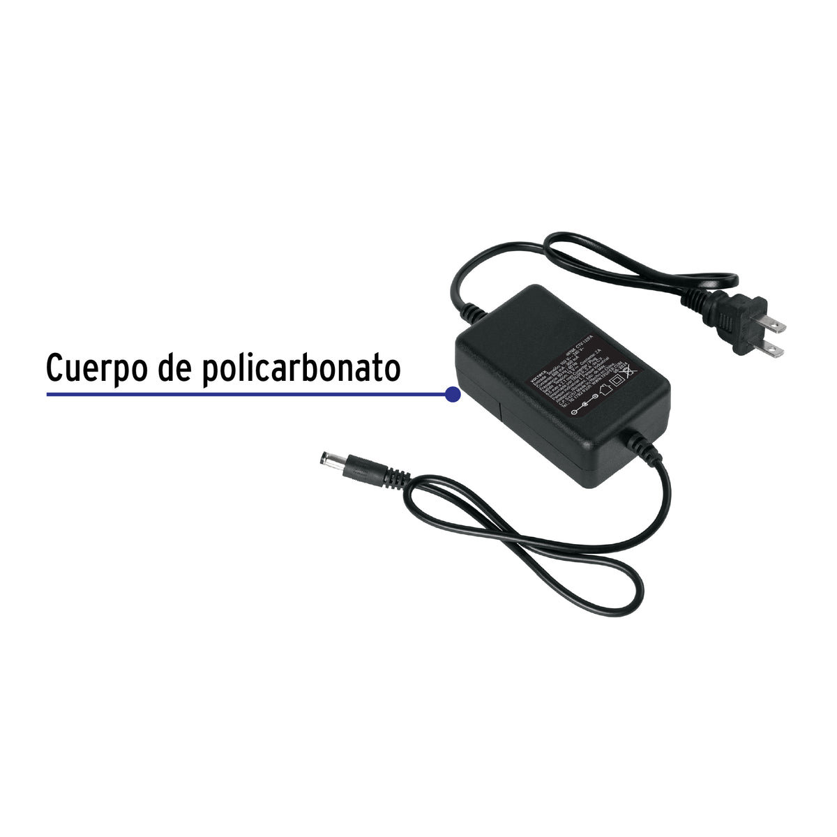 Fuente de Alimentación 12V 2A para CCTV · vista 2