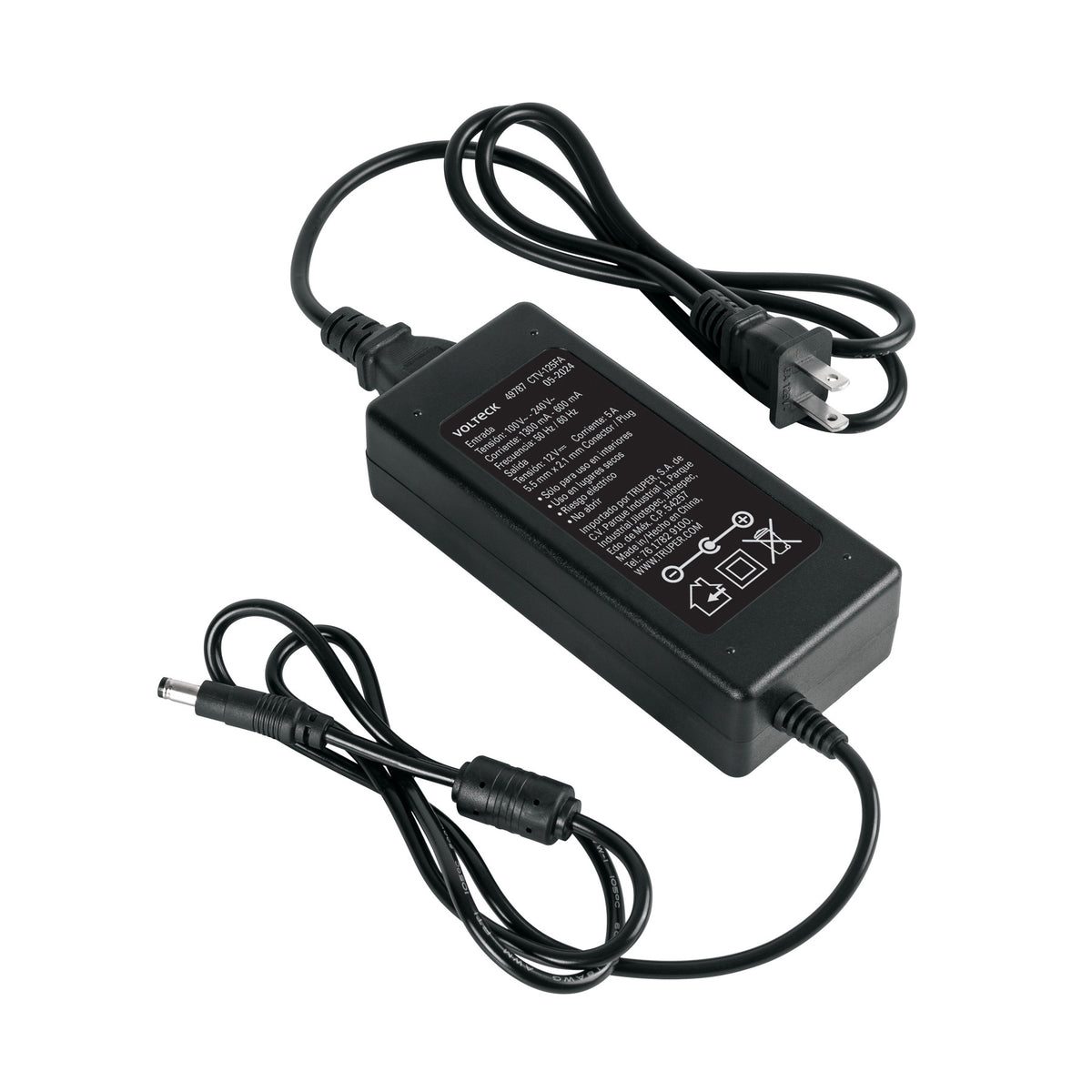 Fuente de Alimentación 12V 5A para CCTV