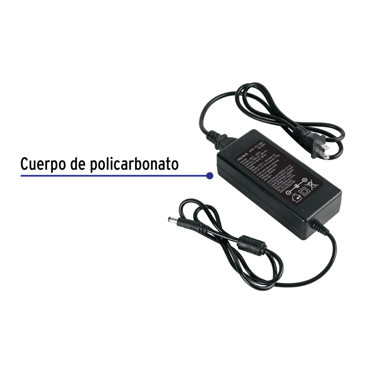 Fuente de Alimentación 12V 5A para CCTV · vista 2