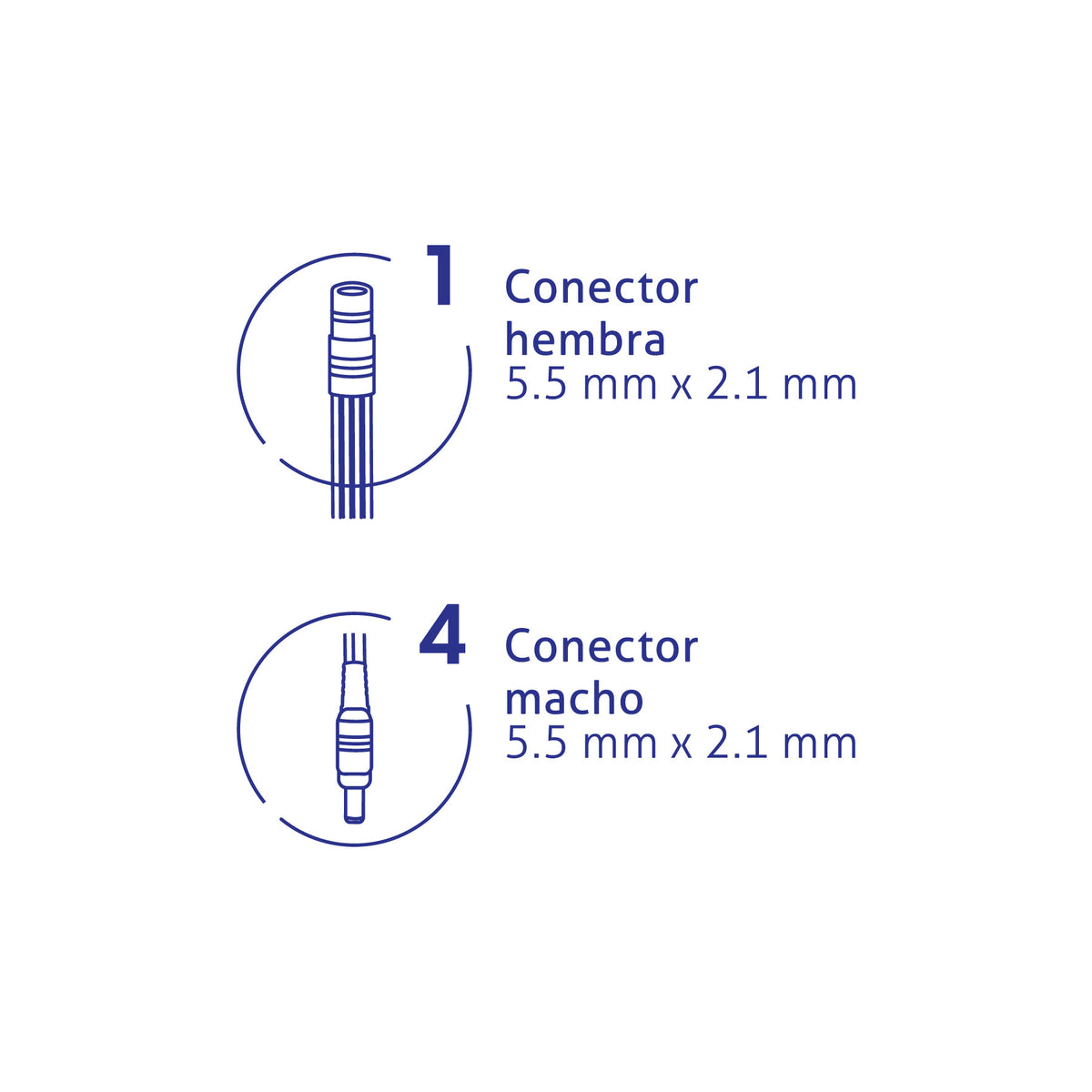 Cable Divisor de Energía tipo Pulpo 1 a 4 para CCTV · vista 3