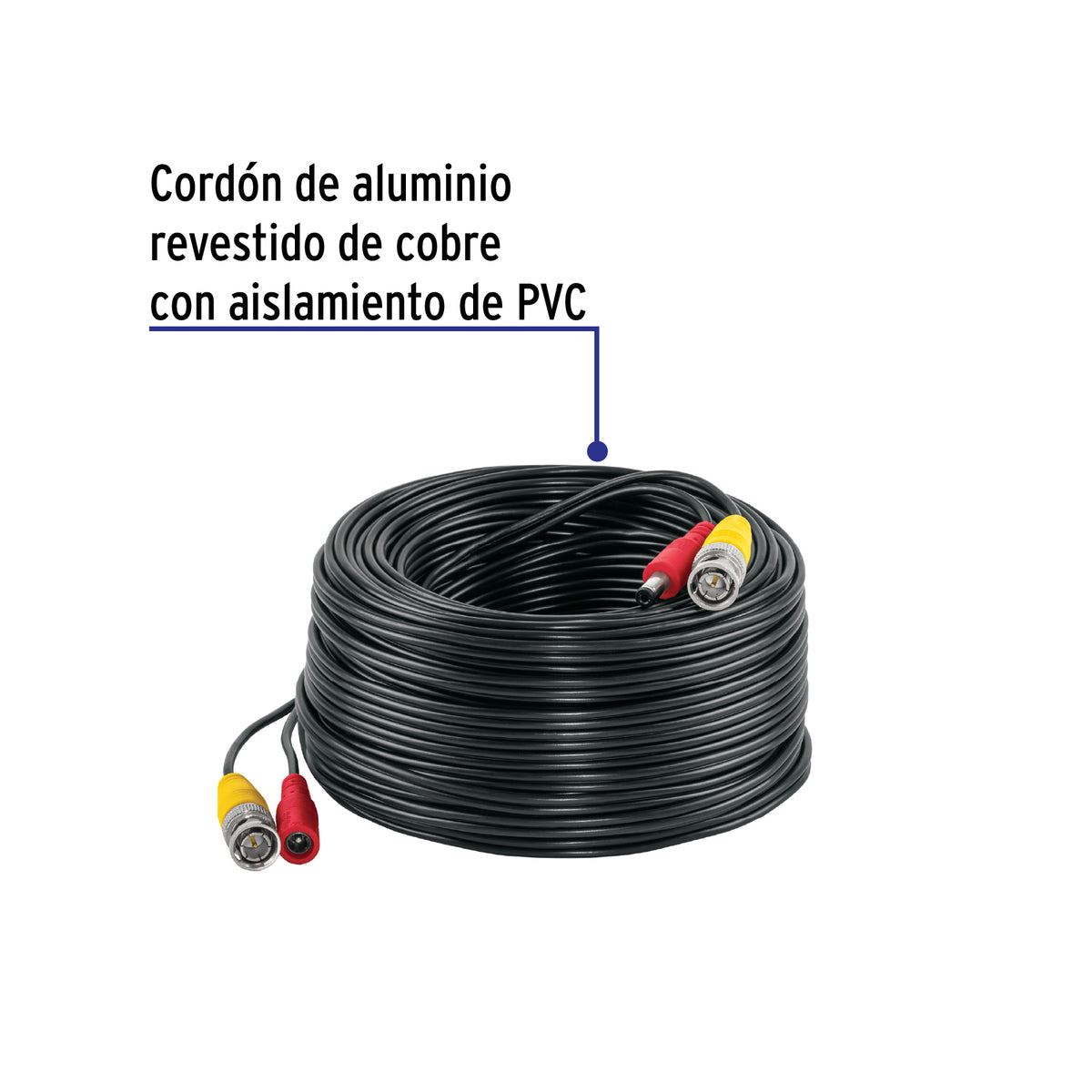 Cable Video y Energía Tipo Siamés CCTV, 30 metros · vista 2