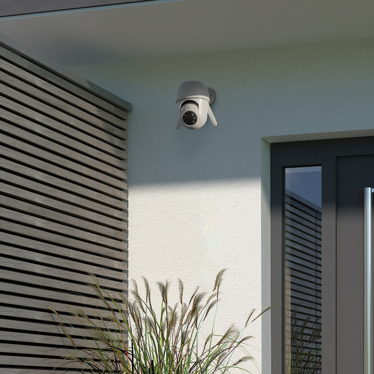 Cámara de seguridad WiFi robotizada para exterior, 3MP · vista 2
