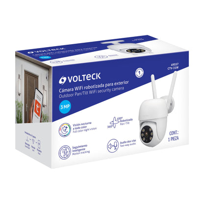 Cámara de seguridad WiFi robotizada para exterior, 3MP · vista 8