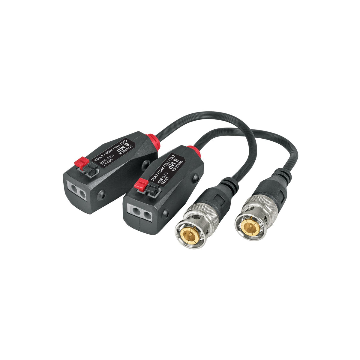Par de Transceptores Pasivos Video Balun, hasta 8MP