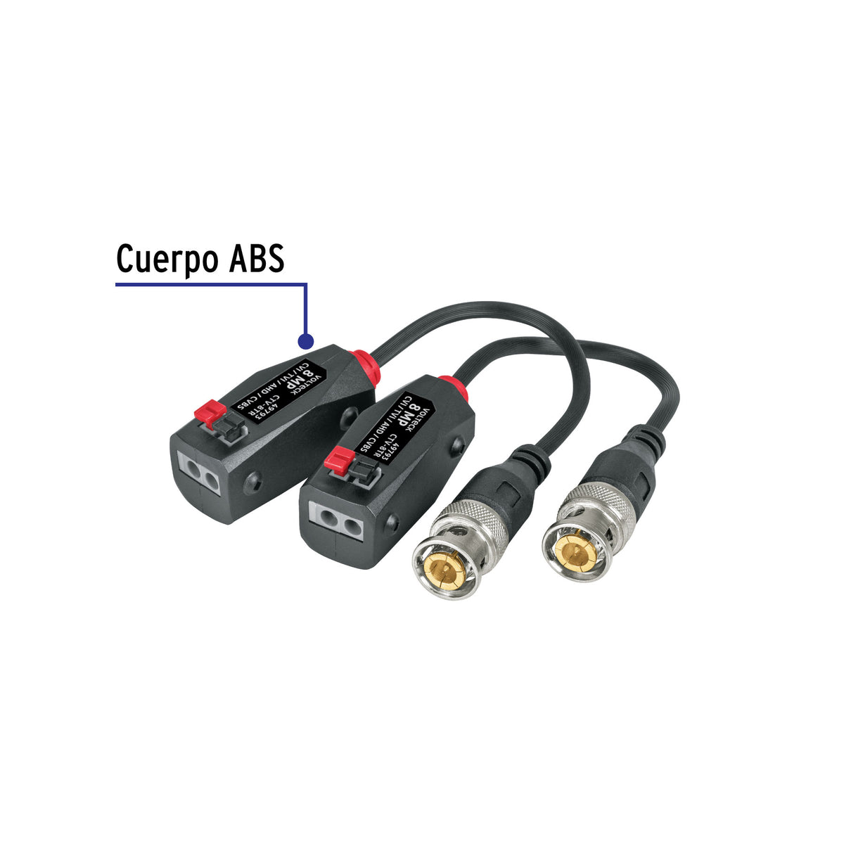 Par de Transceptores Pasivos Video Balun, hasta 8MP · vista 2