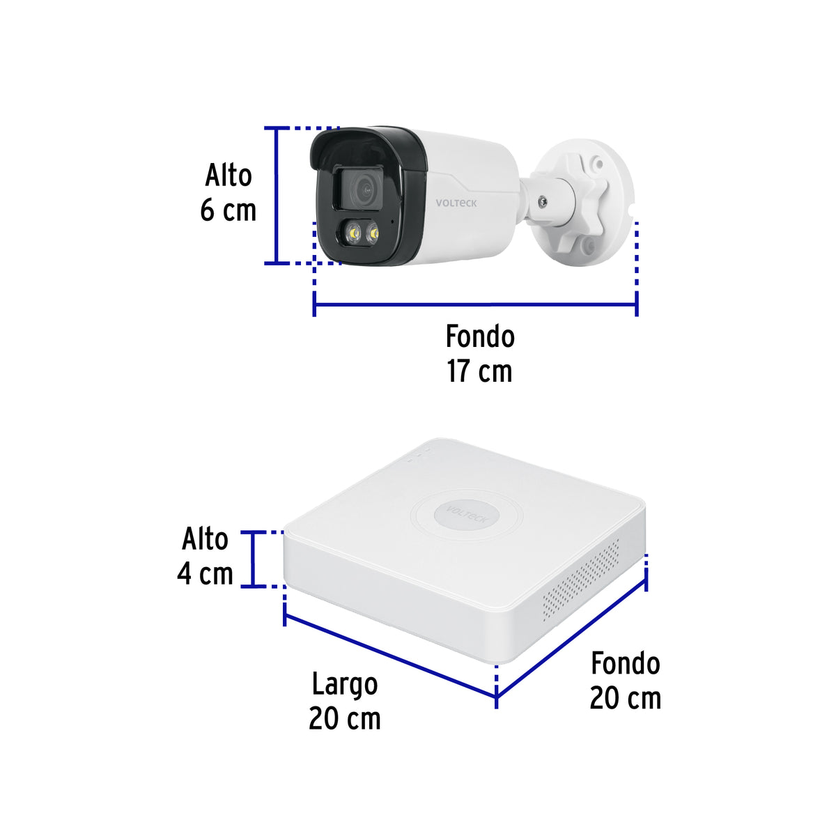 Kit video vigilancia, 8 canales, 4 cámaras, 5MP, Disco 1TB · vista 5