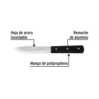 Cuchillo cebollero de 5 pulgadas con mango de polipropileno