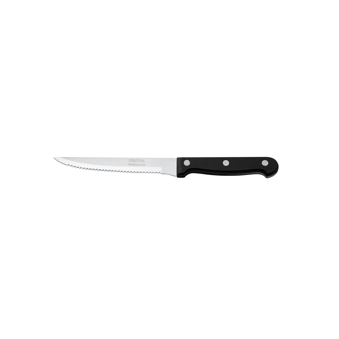 Cuchillo con sierra para asado de 5 pulgadas con mango de polipropileno