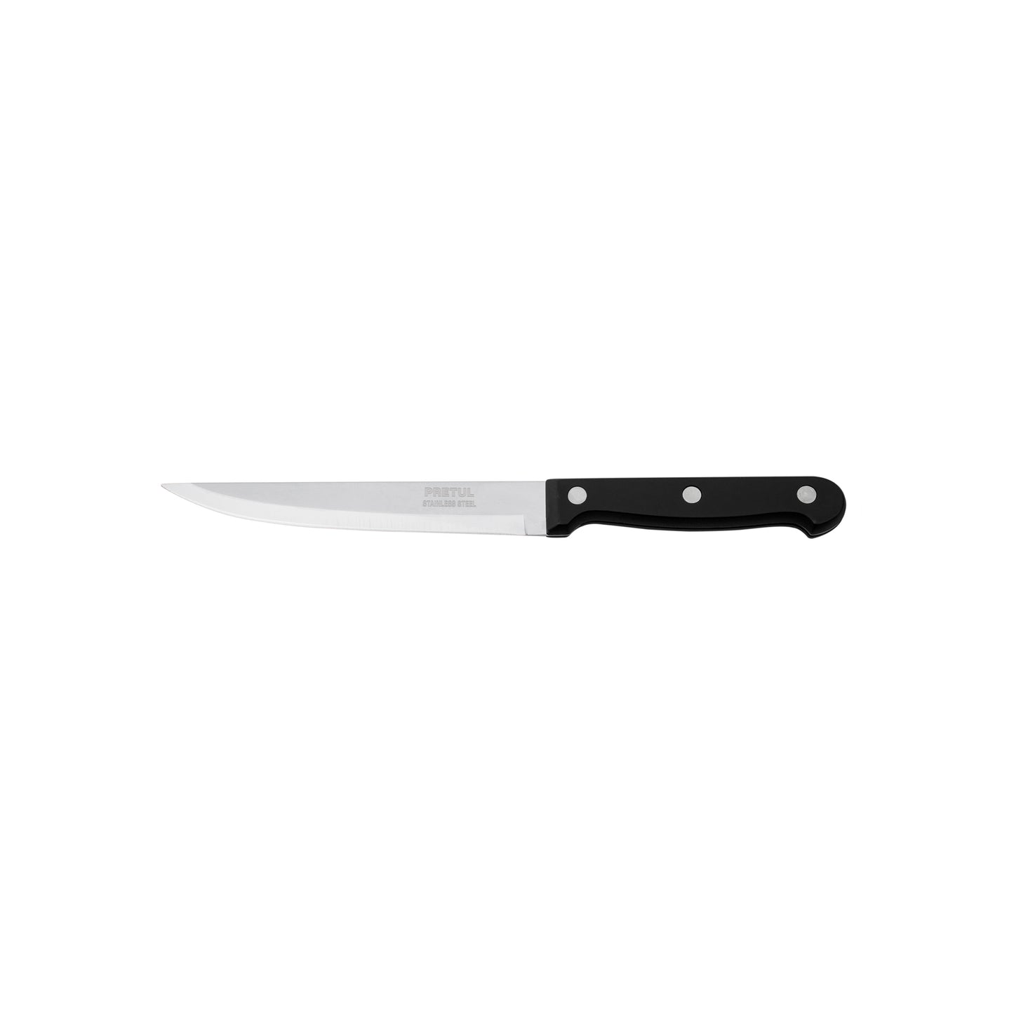 Cuchillo liso para asado de 5 pulgadas con mango de polipropileno