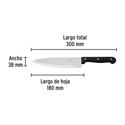 Cuchillo de chef de 7 pulgadas con mango de polipropileno