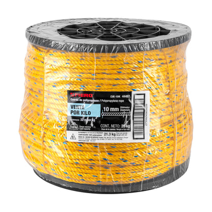 Cuerda Polipropileno 10mm Carrete 20kg