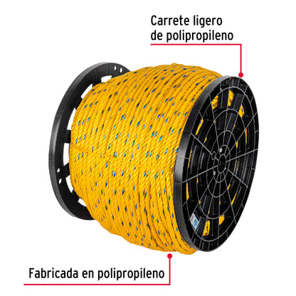 Cuerda Polipropileno 11mm Carrete 20kg