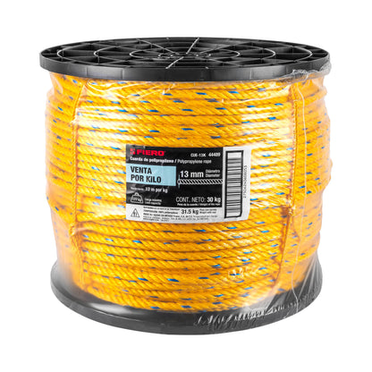 Cuerda Polipropileno 13mm Carrete 30kg