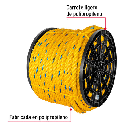 Cuerda Polipropileno 25mm Carrete 30kg
