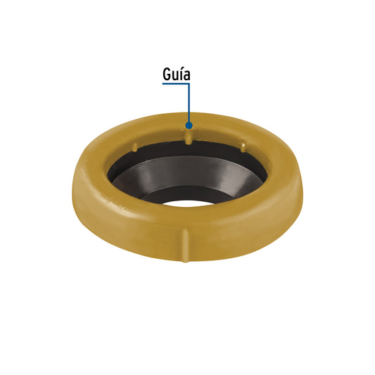 Cuello de cera con guía para WC de 170 g