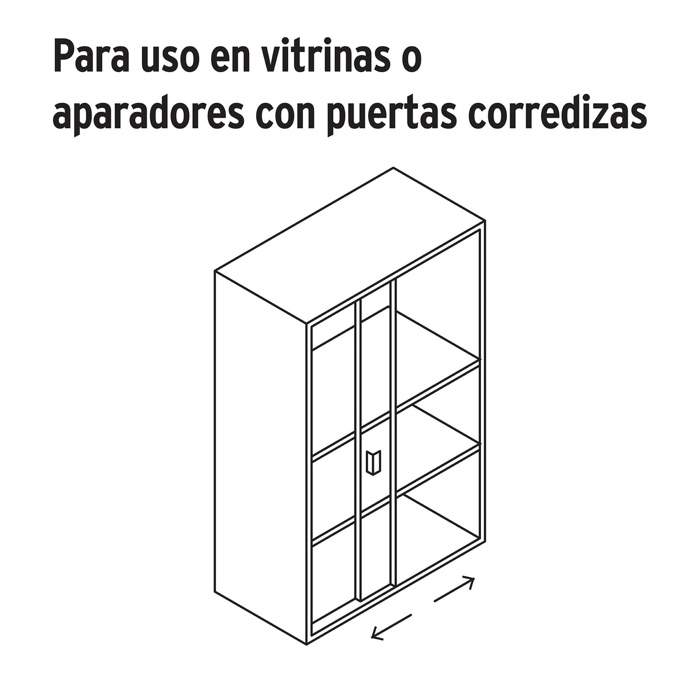 Cerradura para vitrina