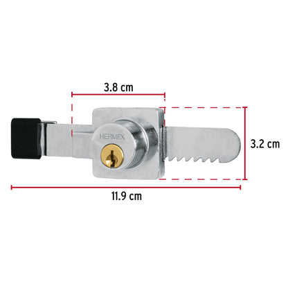 Cerradura para vitrina