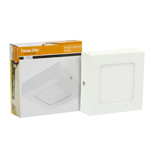 Panel LED de Superficie Cuadrado 6 W 3000 K 320 lm