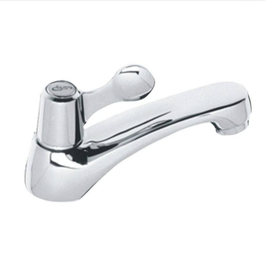 Llave de lavabo cromada con conexión de 1/2 pulgada