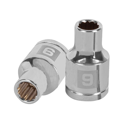Dado 9 mm 12p cuadro 1/2pulg