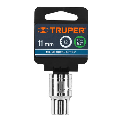 Dado 11 mm 12p cuadro 1/2pulg
