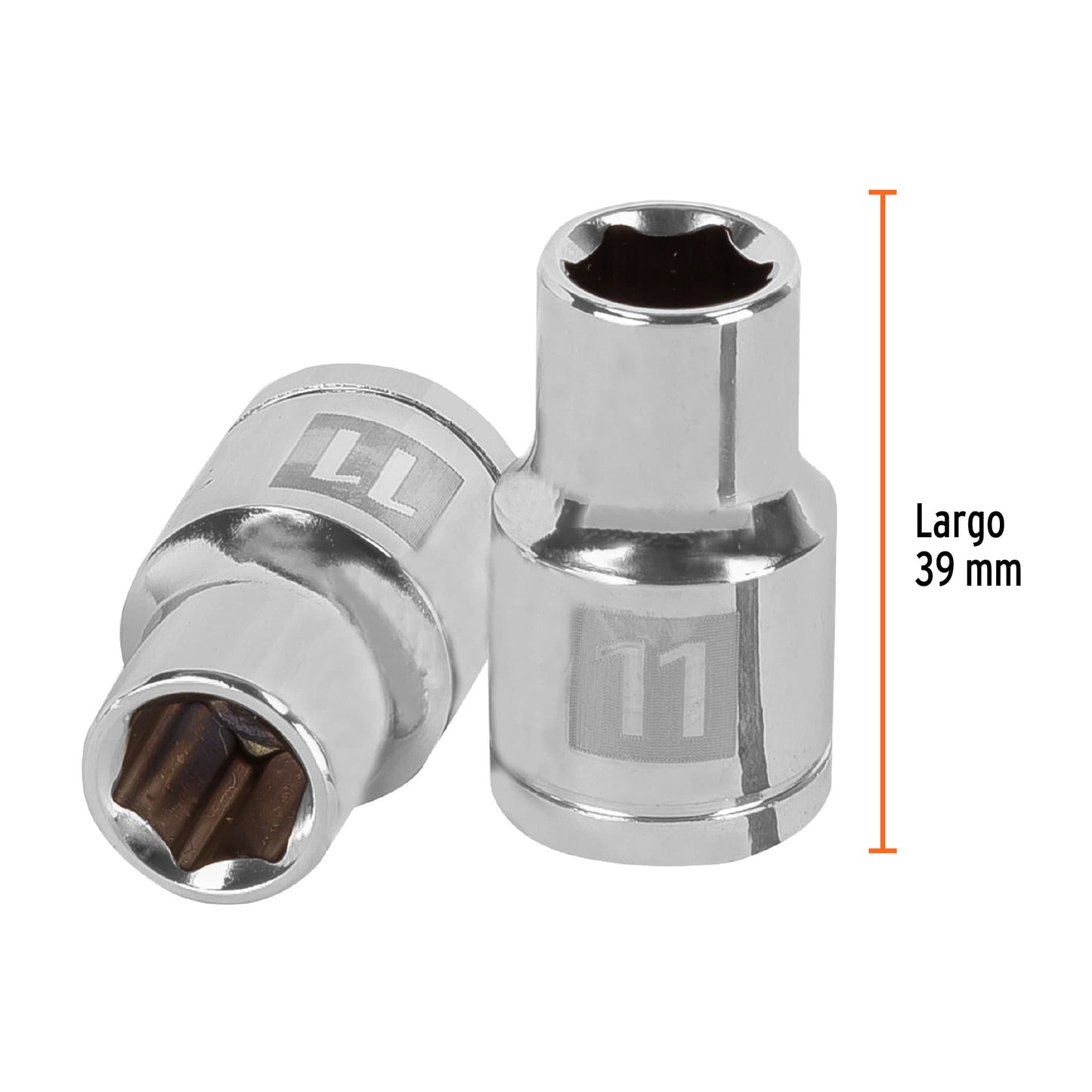 Dado 11 mm cuadro 1/2 pulg
