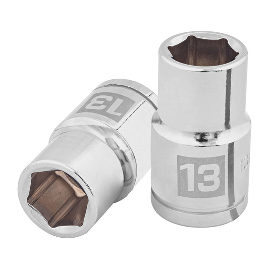 Dado 13 mm 6p cuadro 1/2pulg