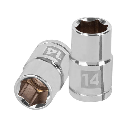 Dado 14 mm 6p cuadro 1/2pulg