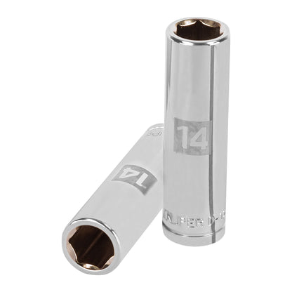 Dado largo 14 mm 6p cuadro 1/2pulg