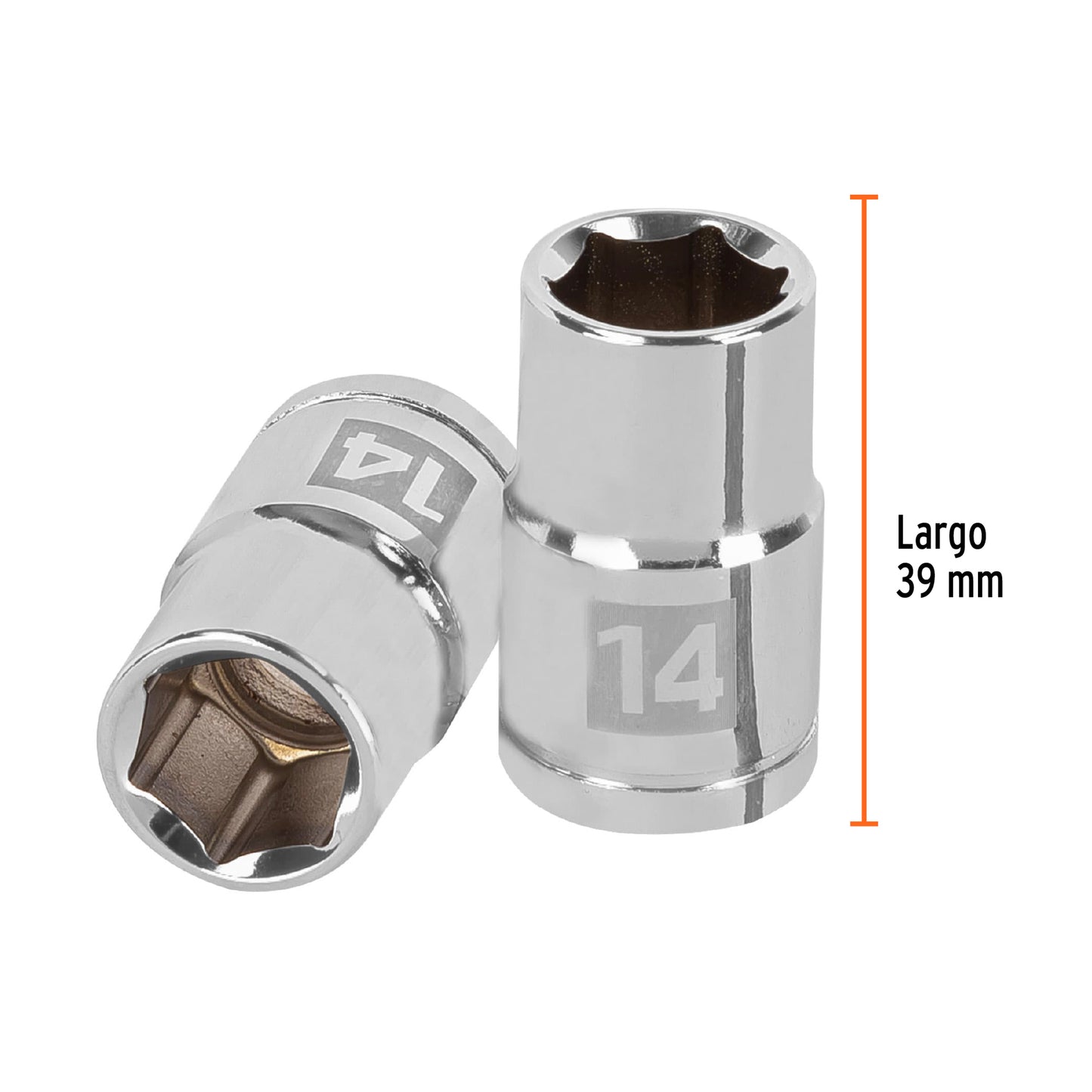 Dado 14 mm 6p cuadro 1/2pulg
