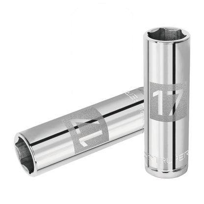Dado largo 17 mm 6p cuadro 1/2pulg