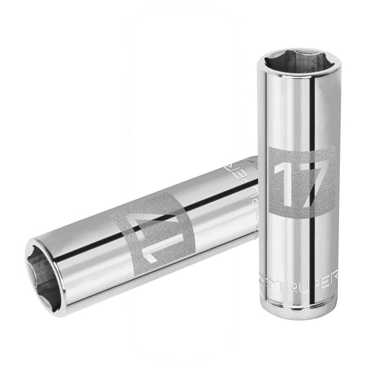 Dado largo 17 mm 6p cuadro 1/2pulg