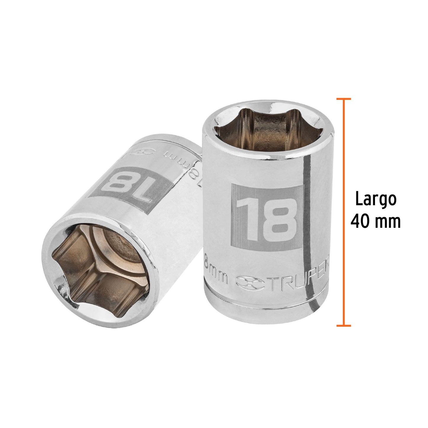 Dado 18 mm 6p cuadro 1/2pulg