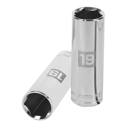 Dado largo 19 mm 6p cuadro 1/2pulg